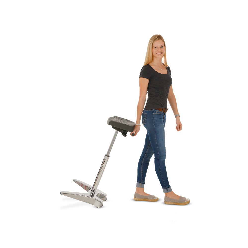 Productafbeelding nr. 5: XXL stahulp HEMMDAL, extra brede PU zitting + draaggreep, zithoogte 700-880 mm
