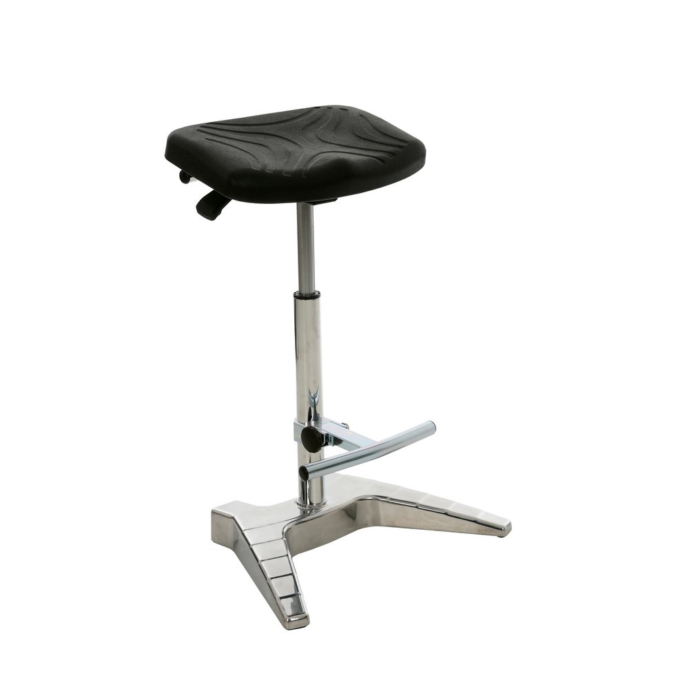 Product afbeelding: XXL stahulp HEMMDAL, extra brede PU zitting + draaggreep, zithoogte 700-880 mm, voetsteun