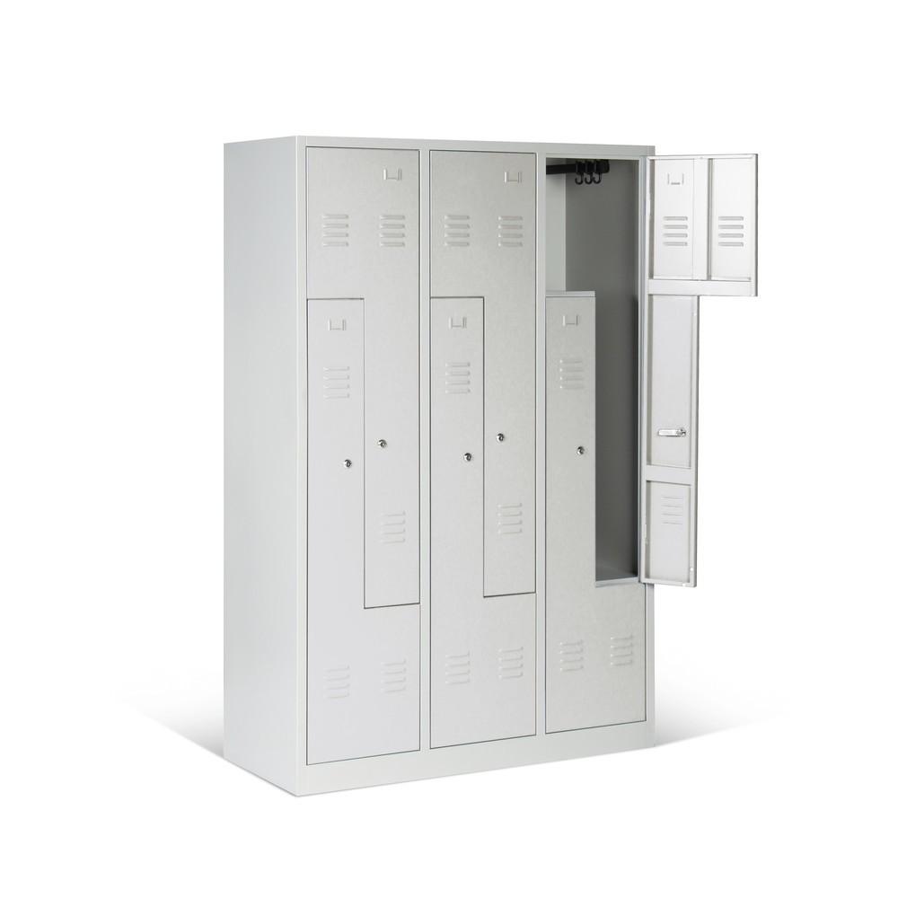 Productafbeelding nr. 1: HEMMDAL Z-garderobekast met 6 compartimenten, hxbxd 1.800 x 1.200 x 500 mm