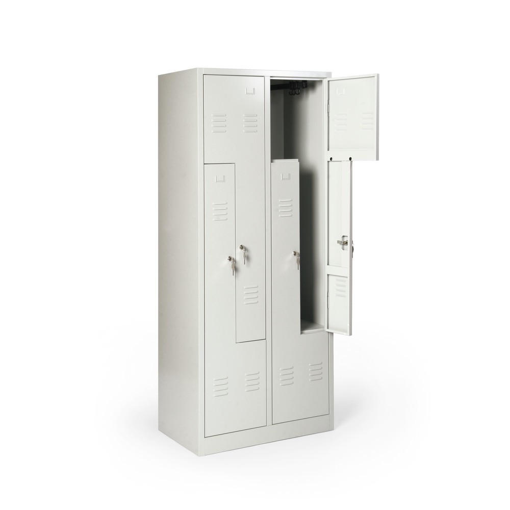 Productafbeelding nr. 2: HEMMDAL Z-garderobekast met 4 compartimenten, hxbxd 1.800 x 800 x 500 mm