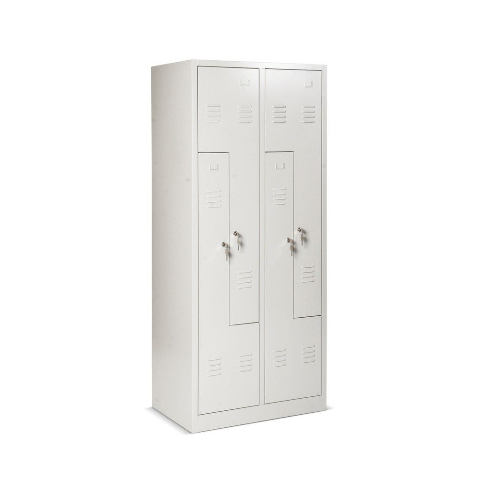 Productafbeelding nr. 1: HEMMDAL Z-garderobekast met 4 compartimenten, hxbxd 1.800 x 800 x 500 mm