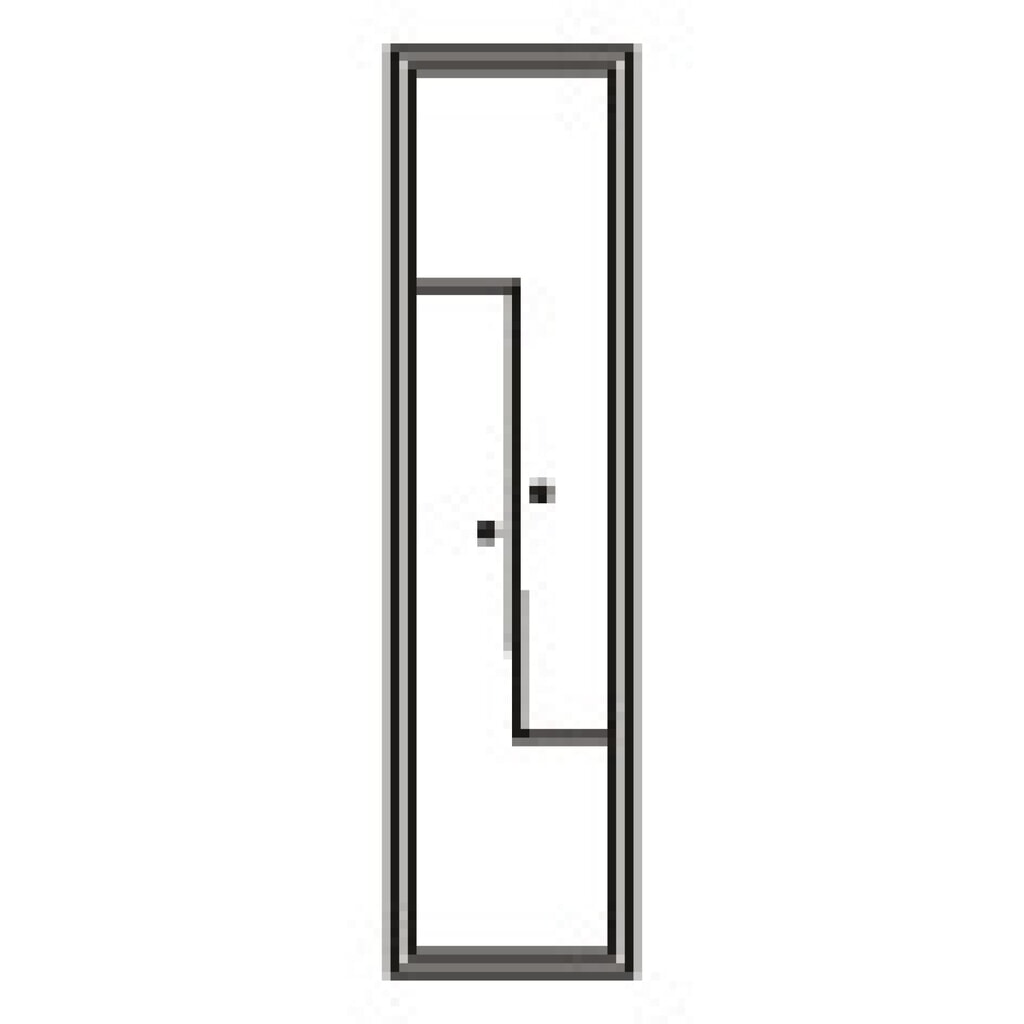 HEMMDAL Z-garderobekast met 2 compartimenten, hxbxd 1.800 x 415 x 500 mm Productafbeelding nr. 2: HEMMDAL Z-garderobekast met 2 compartimenten, hxbxd 1.800 x 415 x 500 mm
