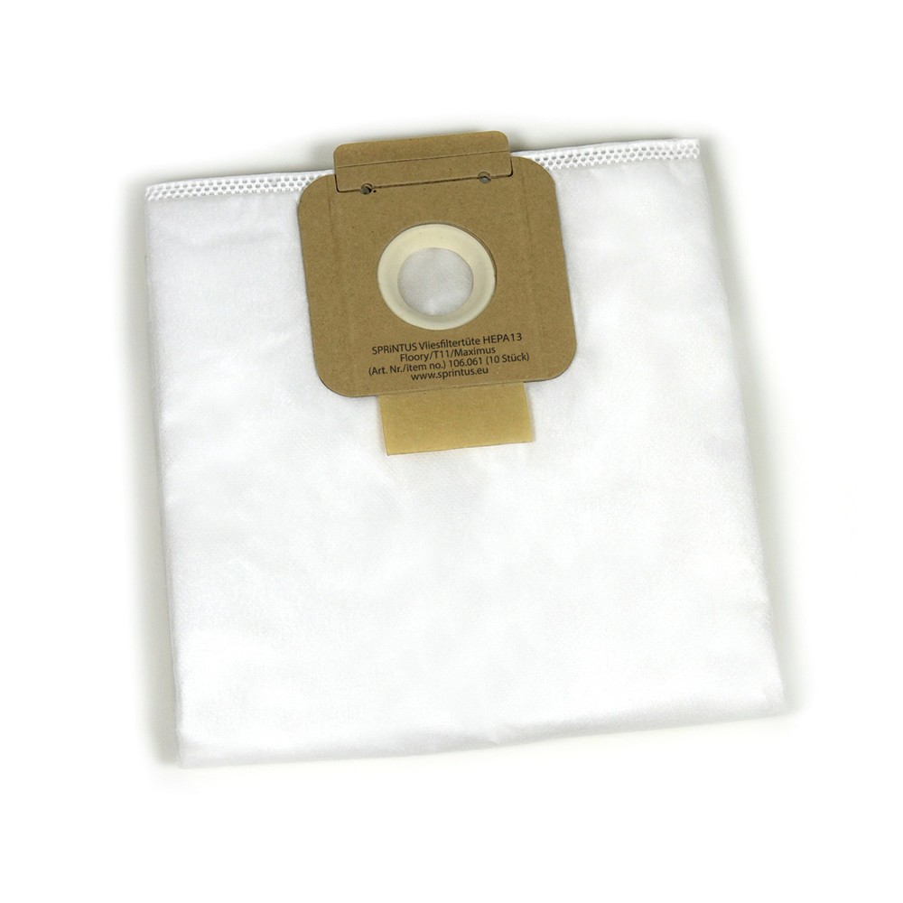 Product afbeelding: HEPA13-vliesfilterzak voor droogzuiger T11 EVO. 10 st./VE
