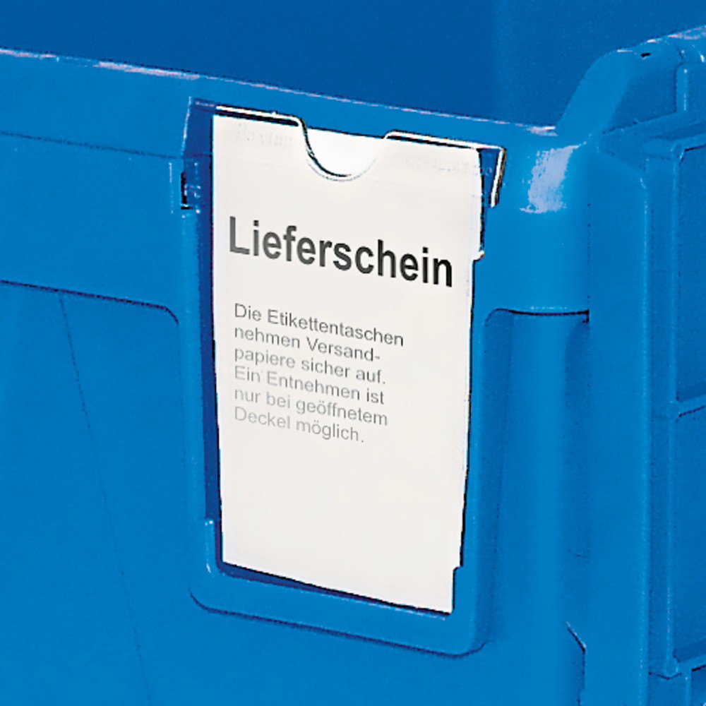 Productafbeelding nr. 5: Herbruikbare stapelbak van polypropyleen inclusief etikettenvak, 22 liter