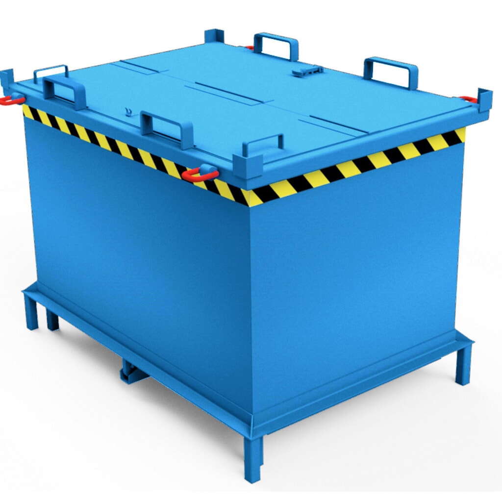 Product afbeelding: Hijsogen voor bodemklepcontainer met automatische activering, lichtblauw