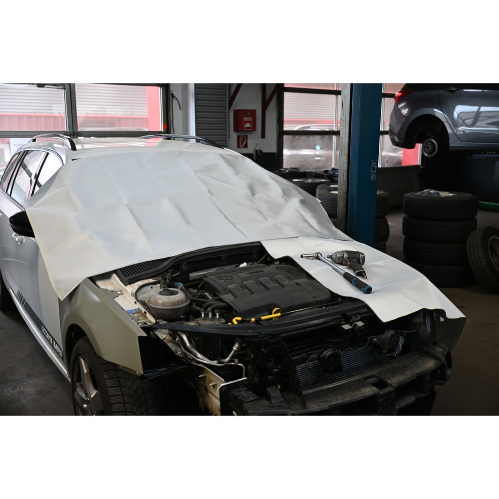 Productafbeelding nr. 4: Hitte- en spatbeschermingsdeken met aluminium coating, 1 m x 1 m