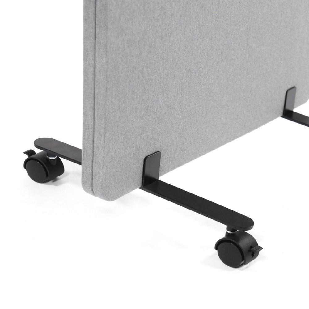 Productafbeelding nr. 6: Verrijdbaar akoestisch scheidingswandsysteem hjh OFFICE FLEXMIUT set van 2, lichtgrijs
