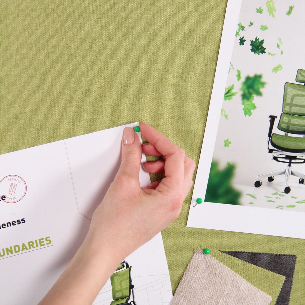 Productafbeelding nr. 10: Verrijdbaar akoestisch scheidingswandsysteem hjh OFFICE FLEXMIUT set van 2, groen