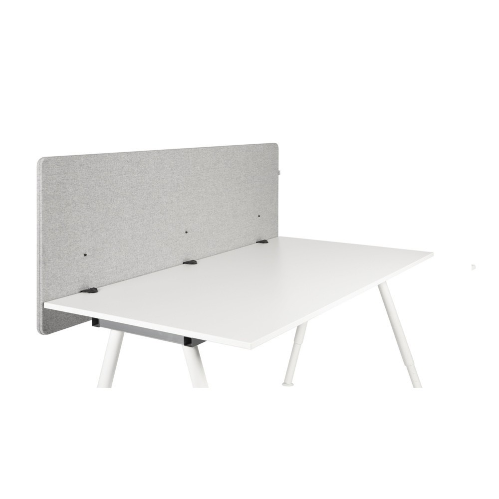 Productafbeelding nr. 1: Akoestische tafelscheidingswand hjh OFFICE FLEXMIUT D 180 cm, lichtgrijs