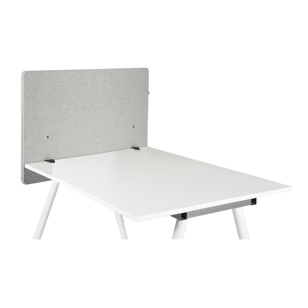 Productafbeelding nr. 1: Akoestische tafelscheidingswand hjh OFFICE FLEXMIUT D SIDE 80 cm, lichtgrijs