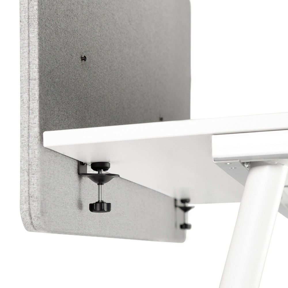 Productafbeelding nr. 5: Akoestische tafelscheidingswand hjh OFFICE FLEXMIUT D 120 cm, lichtgrijs