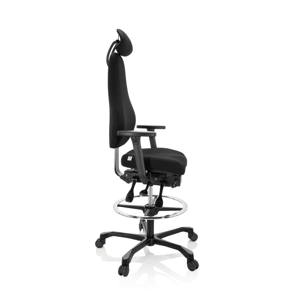 Productafbeelding nr. 7: Werkstoel / baliestoel hjh OFFICE RESISTIO WORK stof, zwart