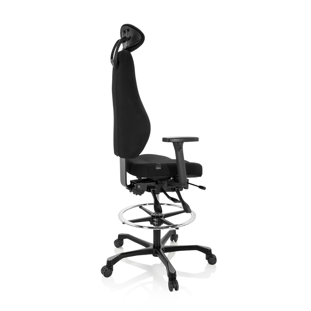 Werkstoel / baliestoel hjh OFFICE RESISTIO WORK stof, zwart Productafbeelding nr. 8: Werkstoel / baliestoel hjh OFFICE RESISTIO WORK stof, zwart