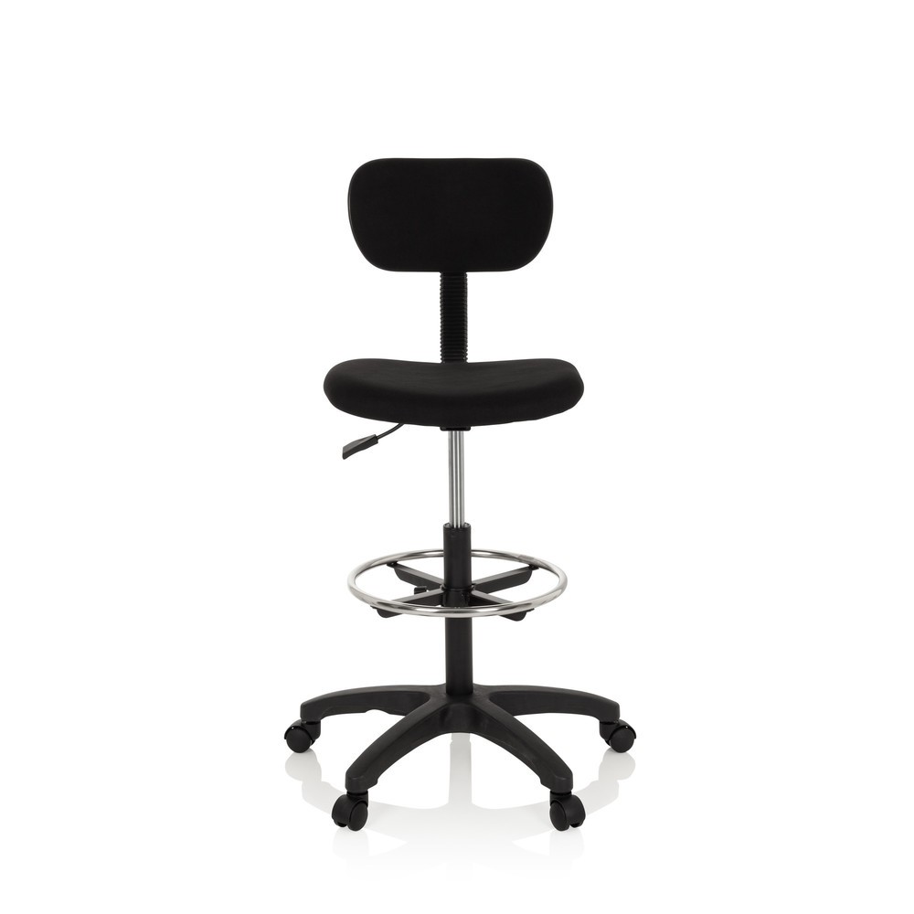 Product afbeelding: Werkstoel / werkkruk hjh OFFICE TOP WORK 05 stof, zwart