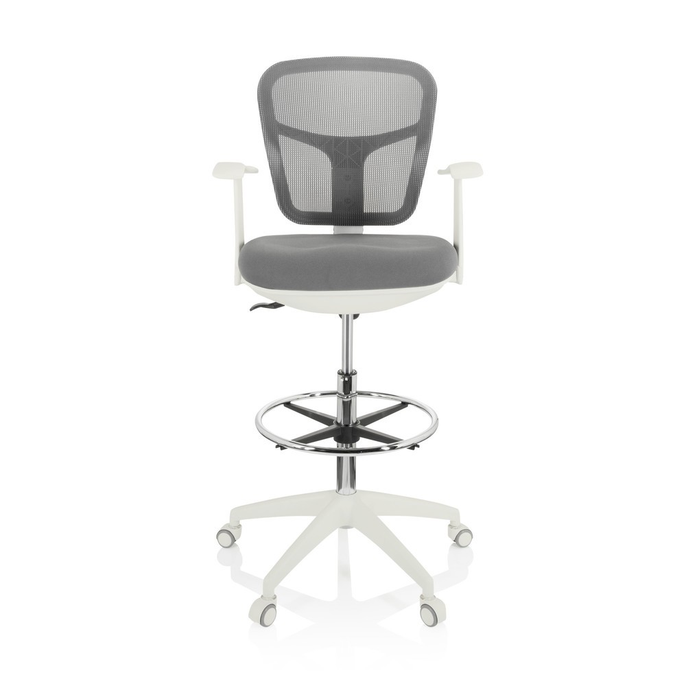 Productafbeelding nr. 1: Werkstoel / baliestoel hjh OFFICE TOP WORK 108 W netstof / stof, grijs