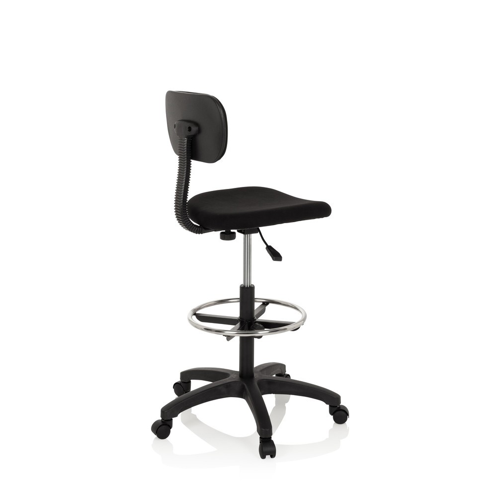 Productafbeelding nr. 7: Werkstoel / werkkruk hjh OFFICE TOP WORK 05 stof, zwart