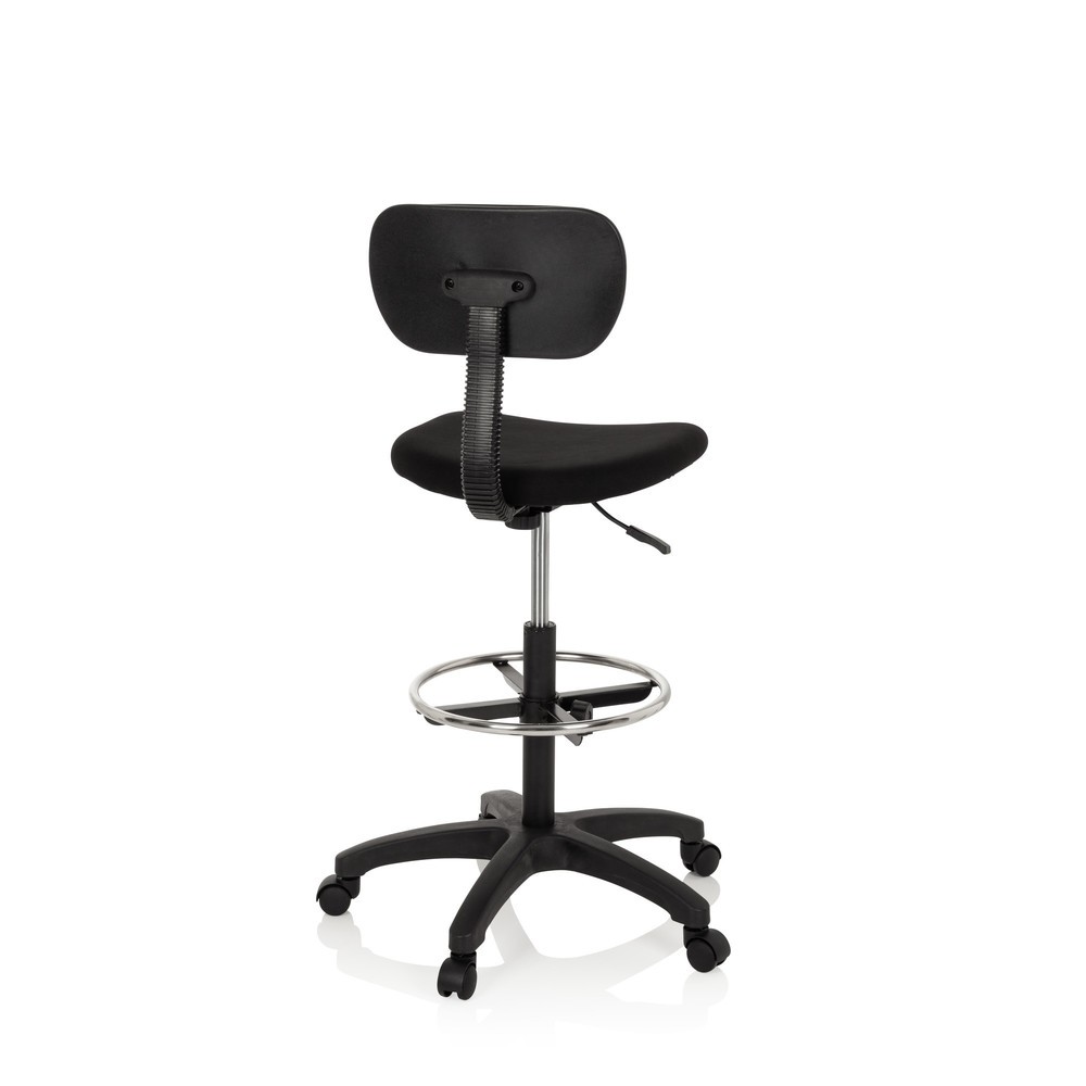 Productafbeelding nr. 8: Werkstoel / werkkruk hjh OFFICE TOP WORK 05 stof, zwart