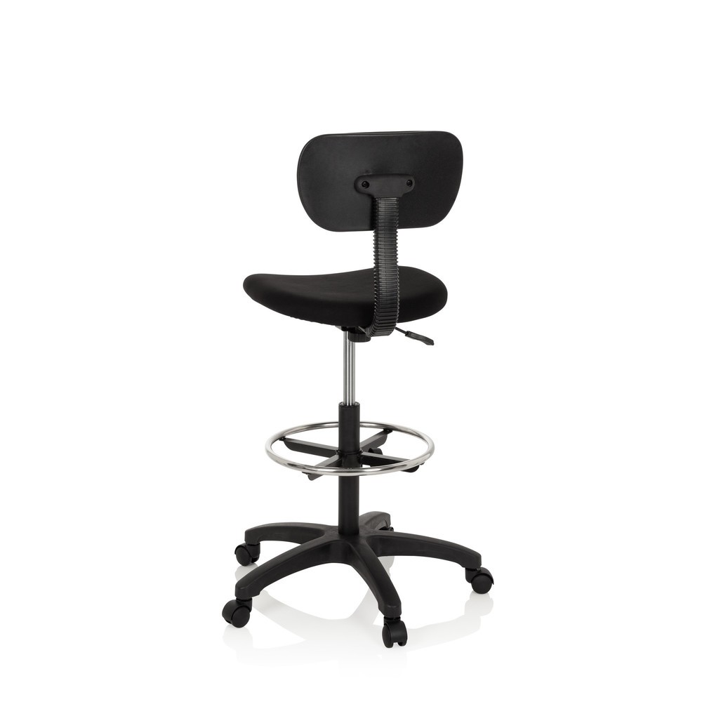 Productafbeelding nr. 9: Werkstoel / werkkruk hjh OFFICE TOP WORK 05 stof, zwart