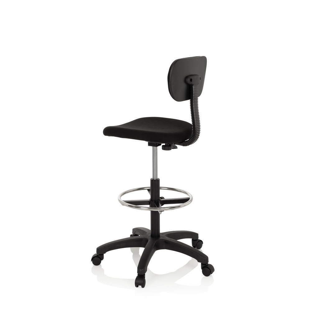 Productafbeelding nr. 10: Werkstoel / werkkruk hjh OFFICE TOP WORK 05 stof, zwart