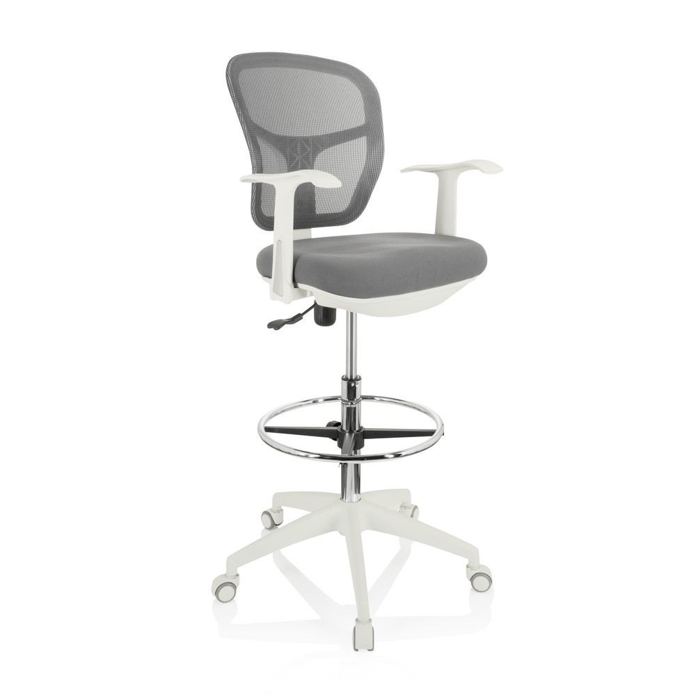 Productafbeelding nr. 6: Werkstoel / baliestoel hjh OFFICE TOP WORK 108 W netstof / stof, grijs
