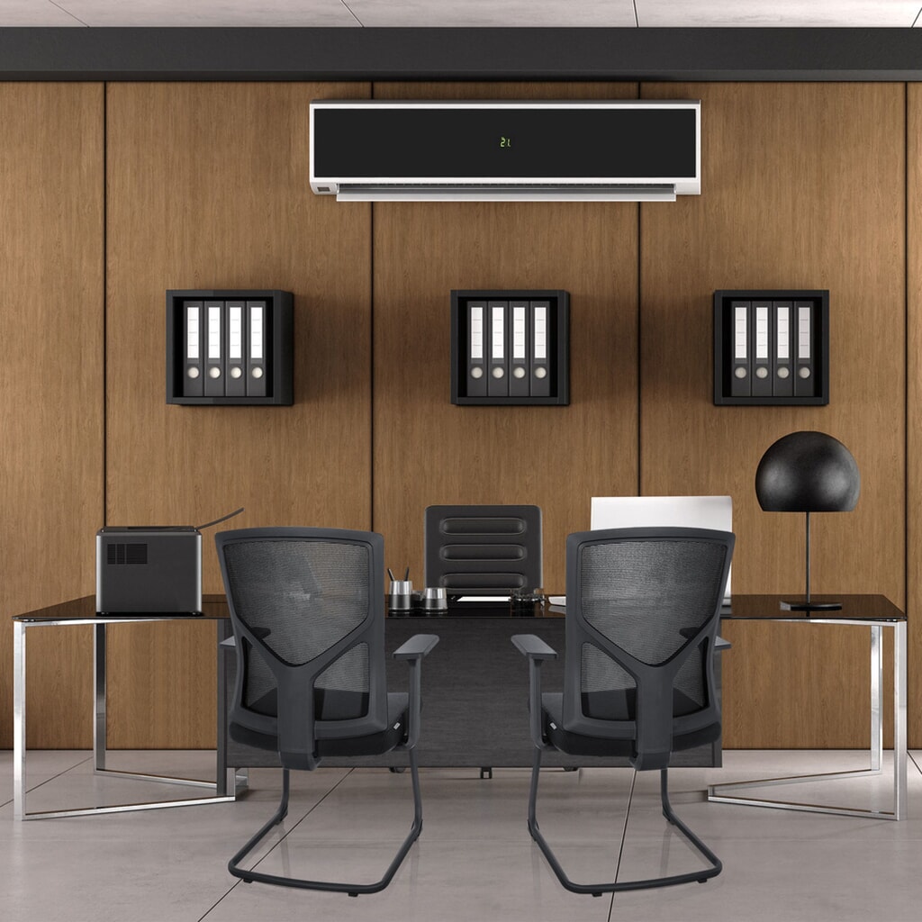 Bezoekersstoel / vergaderstoel hjh OFFICE BRETON V B stof / netstof, zwart Productafbeelding nr. 6: Bezoekersstoel / vergaderstoel hjh OFFICE BRETON V B stof / netstof, zwart