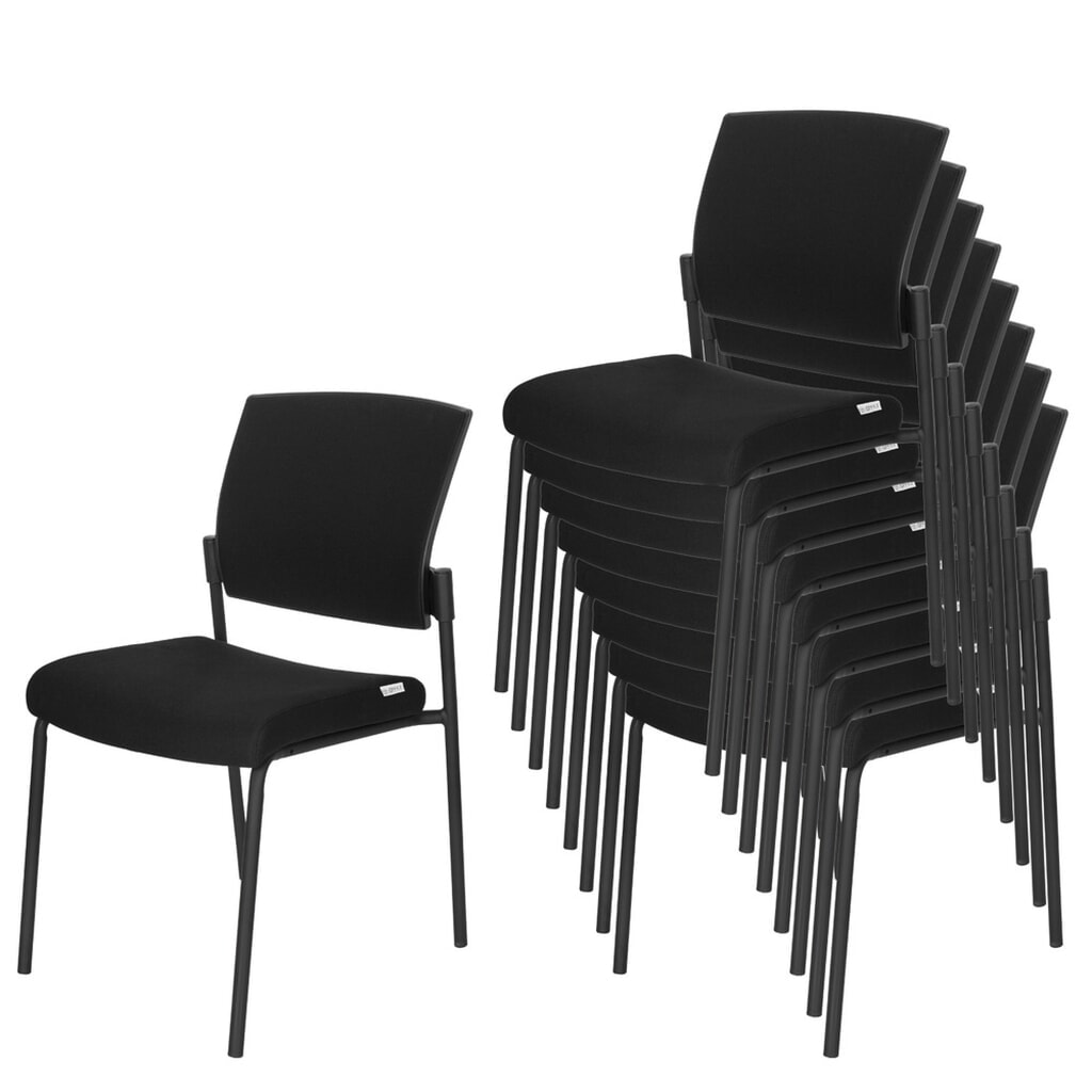Bezoekersstoel / vergaderstoel hjh OFFICE K9 V PRO stof, zwart Productafbeelding nr. 3: Bezoekersstoel / vergaderstoel hjh OFFICE K9 V PRO stof, zwart