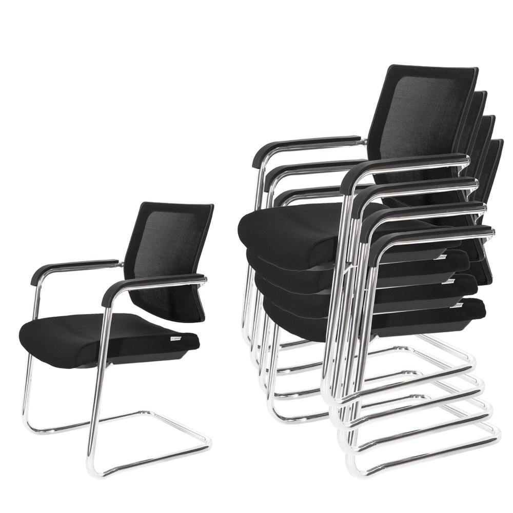 Productafbeelding nr. 2: Bezoekersstoel / vergaderstoel hjh OFFICE LEVIA V, zwart