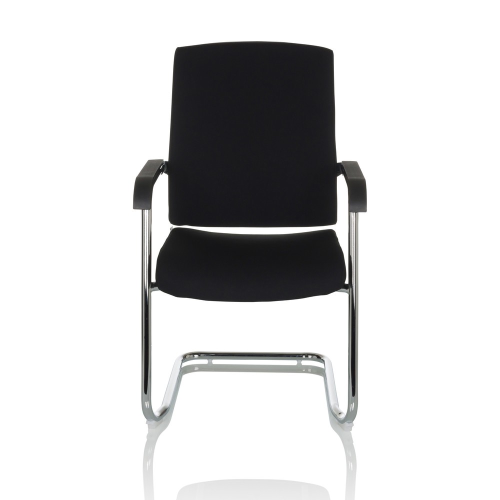 Product afbeelding: Bezoekersstoel / vergaderstoel hjh OFFICE LEVIA VP stof, zwart