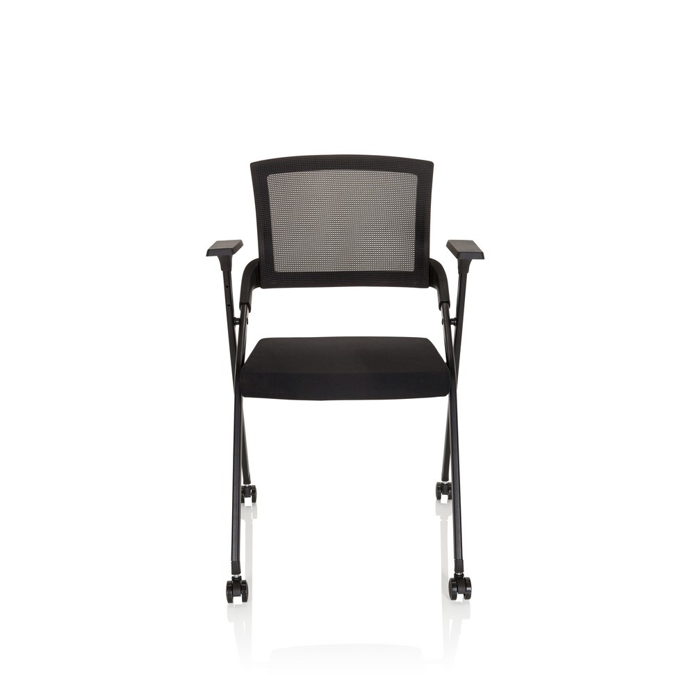 Product afbeelding: Bezoekersstoel / klapstoel hjh OFFICE PRIORITY II netstof / stof, zwart