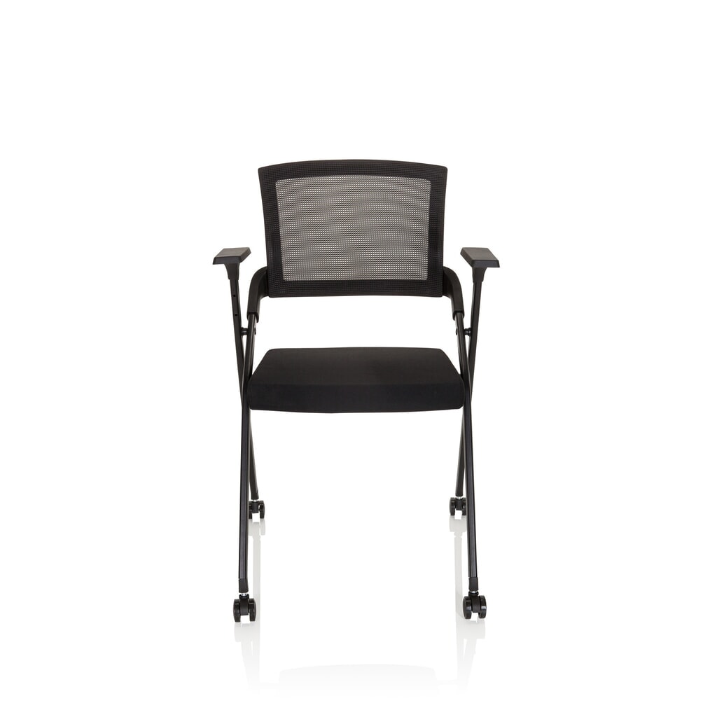 Bezoekersstoel / klapstoel hjh OFFICE PRIORITY II netstof / stof, zwart Product afbeelding: Bezoekersstoel / klapstoel hjh OFFICE PRIORITY II netstof / stof, zwart