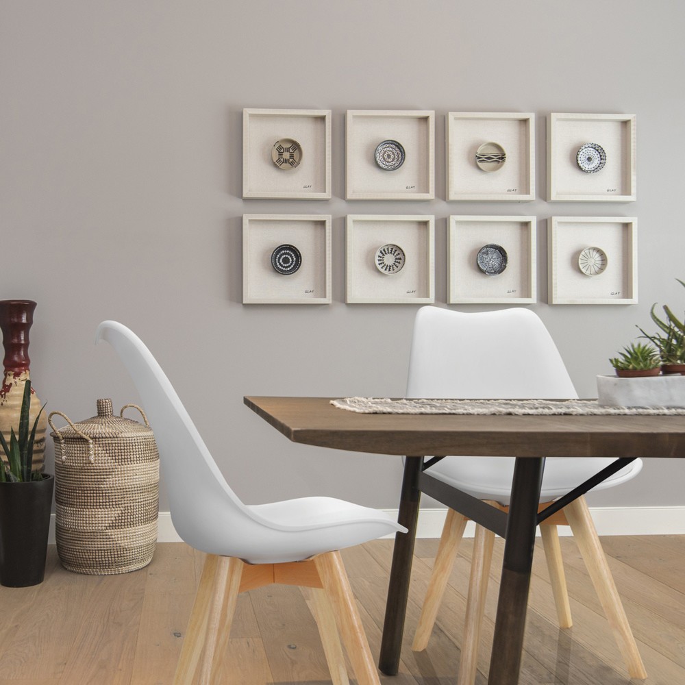 Productafbeelding nr. 3: Bezoekersstoel / kuipstoel hjh OFFICE SCANDI kunststof, set van 4, wit