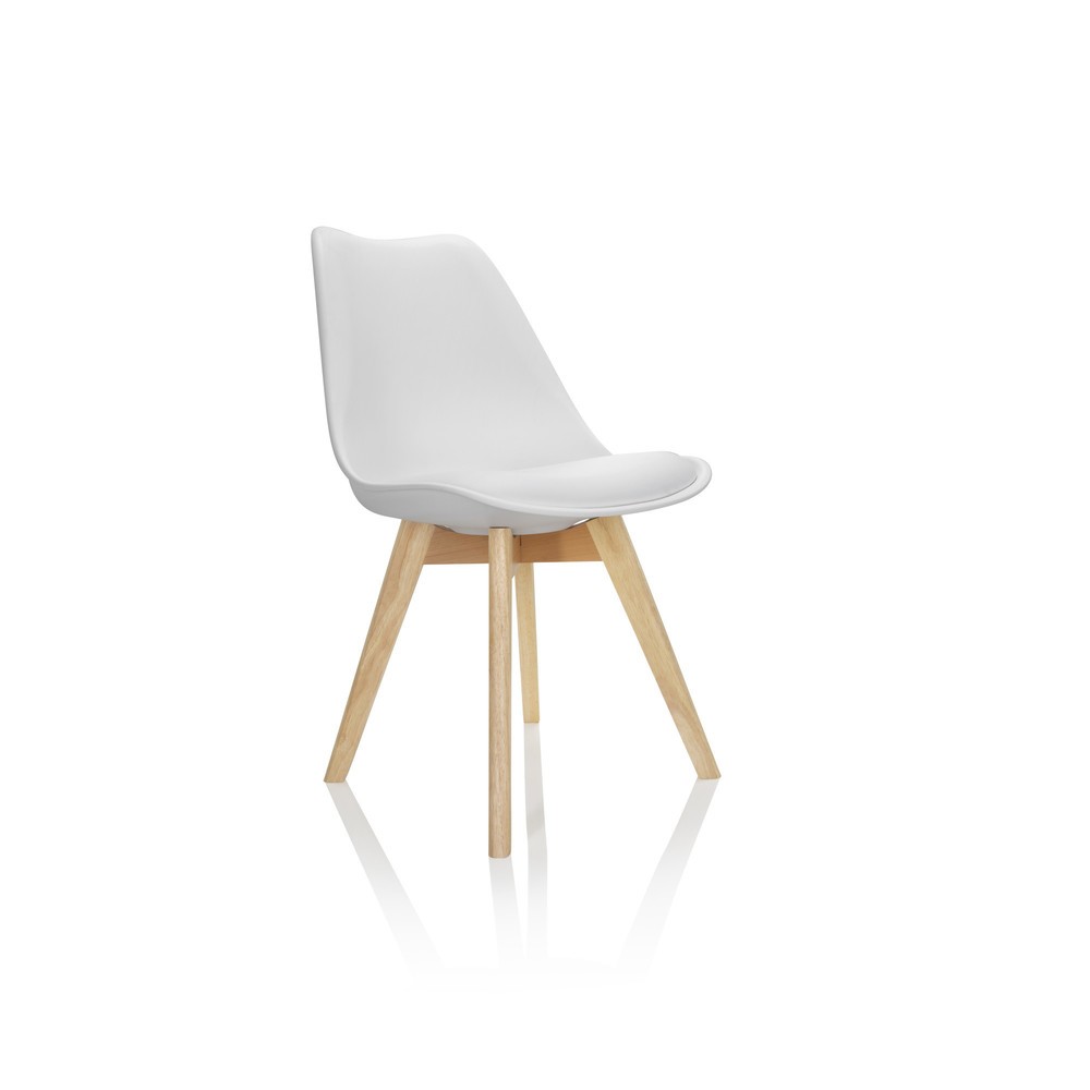 Productafbeelding nr. 6: Bezoekersstoel / kuipstoel hjh OFFICE SCANDI kunststof, set van 4, wit