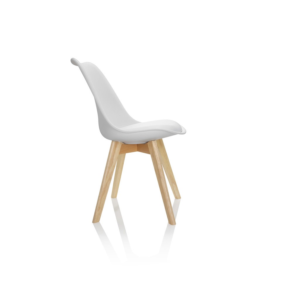 Productafbeelding nr. 7: Bezoekersstoel / kuipstoel hjh OFFICE SCANDI kunststof, set van 4, wit