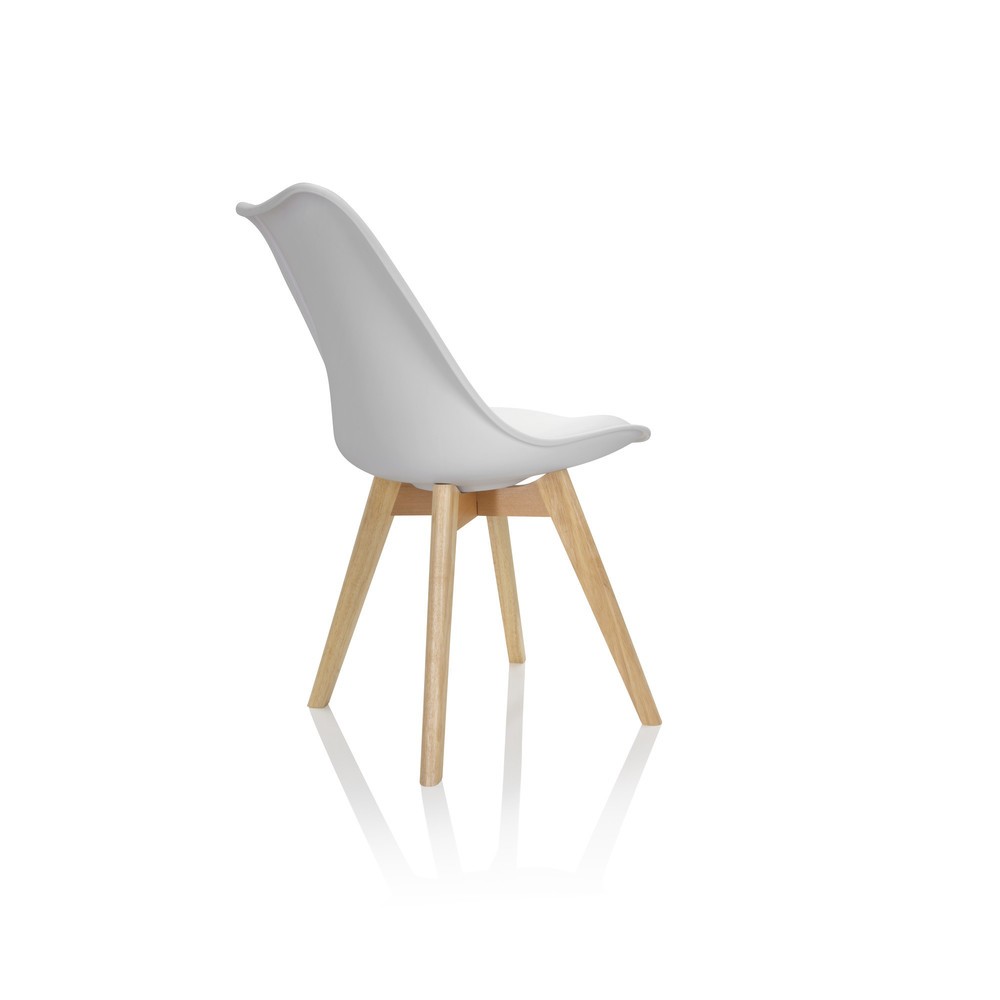 Productafbeelding nr. 8: Bezoekersstoel / kuipstoel hjh OFFICE SCANDI kunststof, set van 4, wit