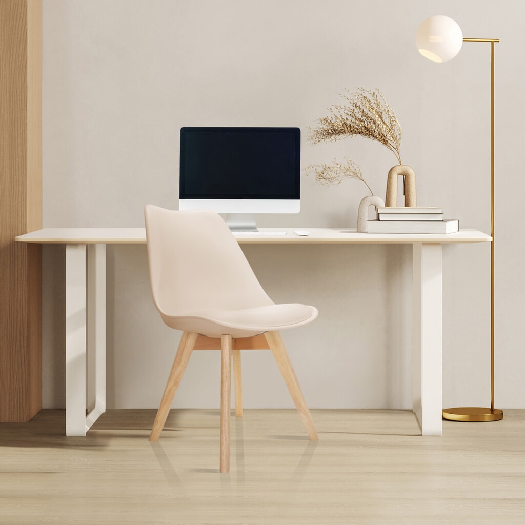Bezoekersstoel / kuipstoel hjh OFFICE SCANDI kunststof, set van 4, beige Productafbeelding nr. 4: Bezoekersstoel / kuipstoel hjh OFFICE SCANDI kunststof, set van 4, beige