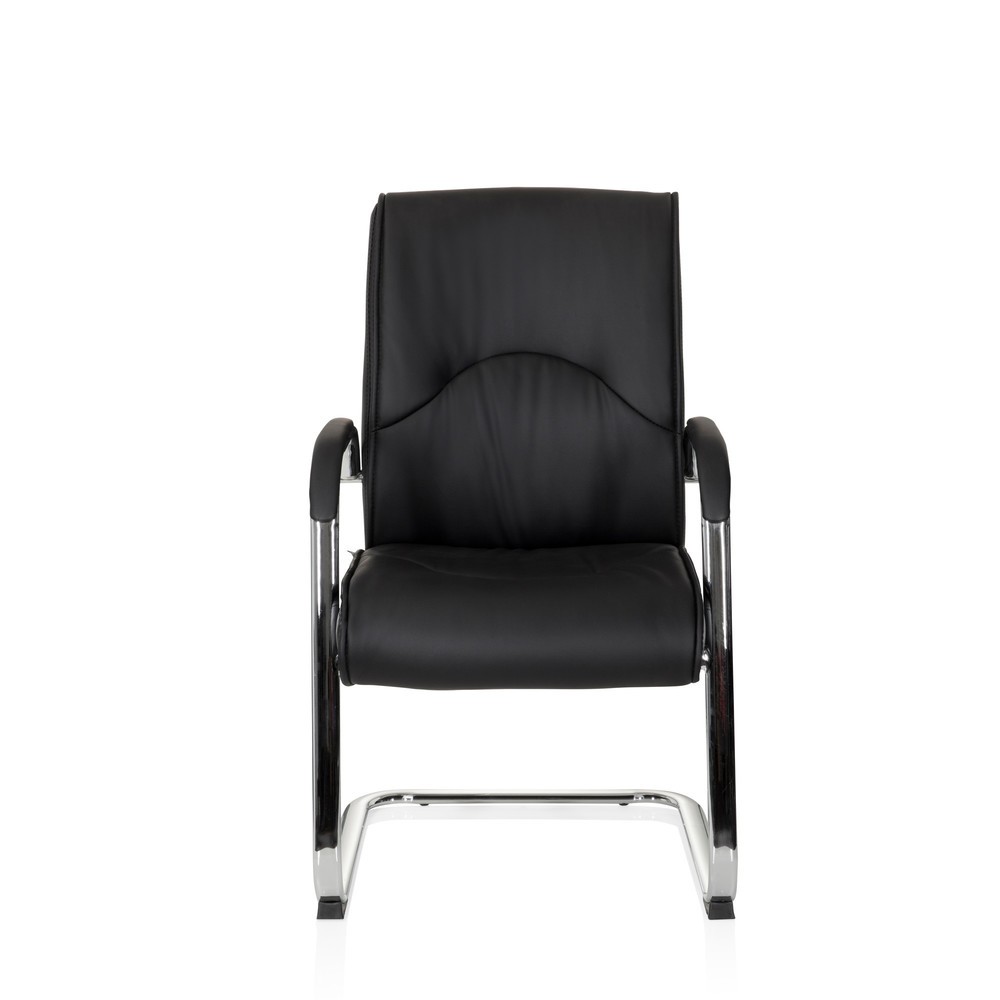 Product afbeelding: Bezoekersstoel / vergaderstoel hjh OFFICE SOVRANO V kunstleer, zwart
