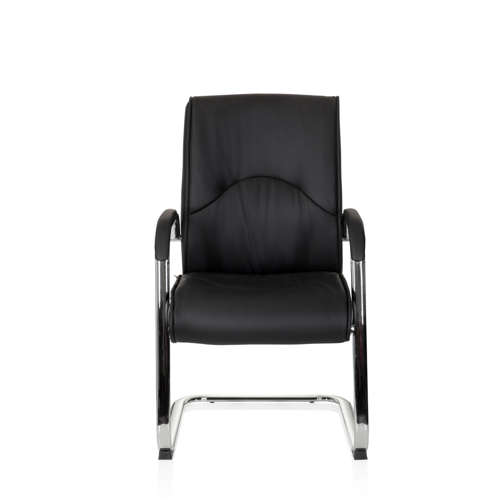 Product afbeelding: Bezoekersstoel / vergaderstoel hjh OFFICE SOVRANO V kunstleer, zwart
