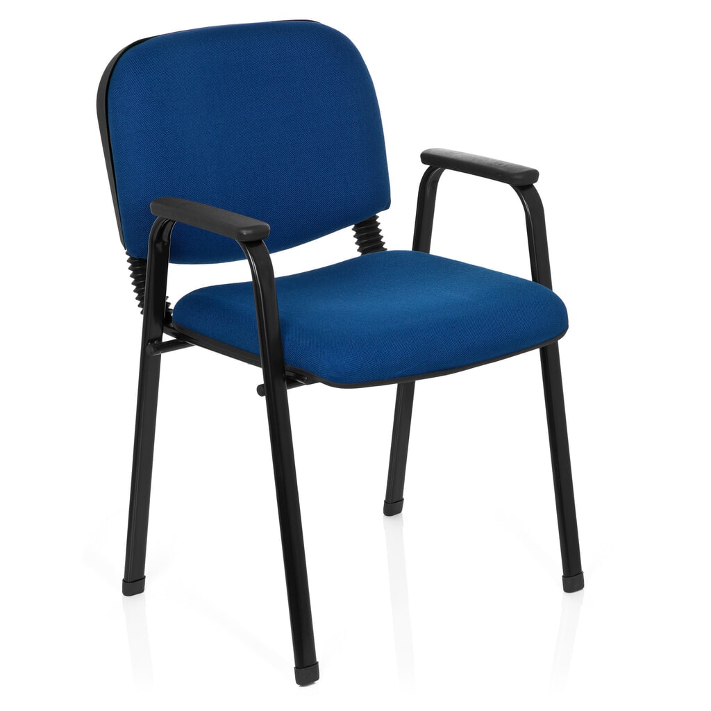 Bezoekersstoel hjh OFFICE XT 650, zwart / blauw Productafbeelding nr. 3: Bezoekersstoel hjh OFFICE XT 650, zwart / blauw