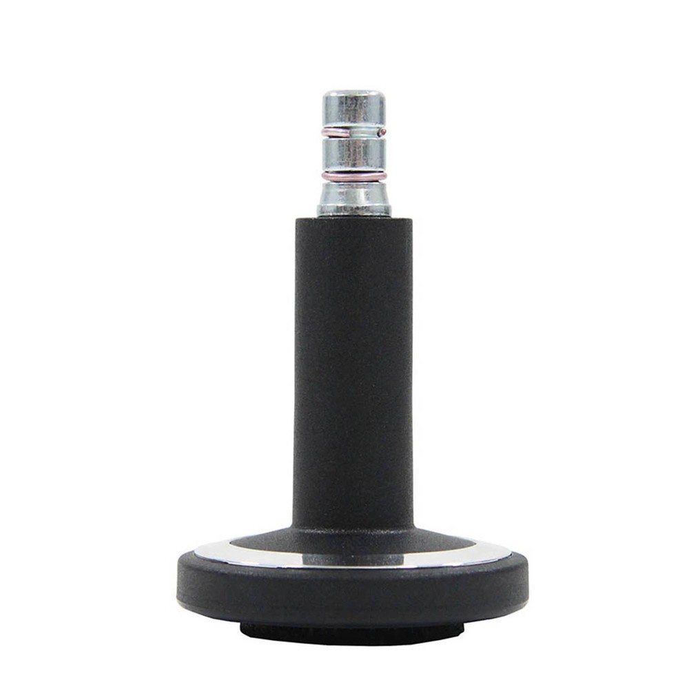 Product afbeelding: Vloerglijders 5x hjh OFFICE STATO-M pen 11 mm / 60 mm voetjes met vilt, (set van 5), zwart / chroom