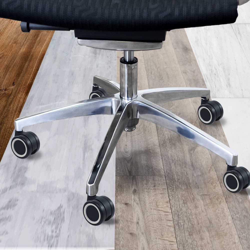 Productafbeelding nr. 4: Wielen voor harde vloeren 5x hjh OFFICE ROLO COLOR 60 11 mm / 60 mm bureaustoelwielen voor harde vloeren (set van 5), zwart / wit