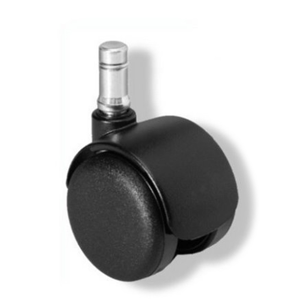 Product afbeelding: Wielen voor harde vloeren 5x hjh OFFICE ROLO FIX blokkeren tijdens het zitten 10mm / 50 mm spuitgietzink, (set van 5)