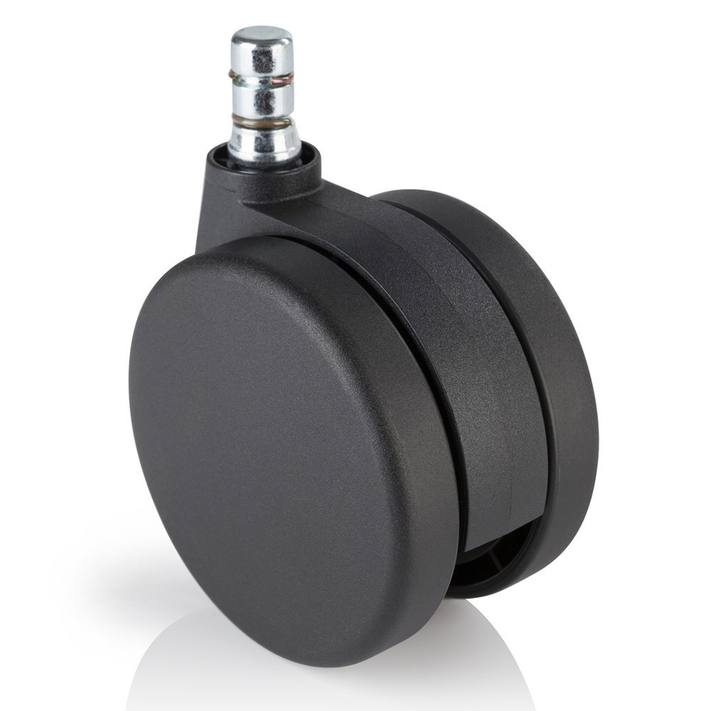 Product afbeelding: Tapijtwielen 5x hjh OFFICE ROLO No-Noise 11 mm / 75 mm bureaustoelwielen voor tapijt, (set van 5)