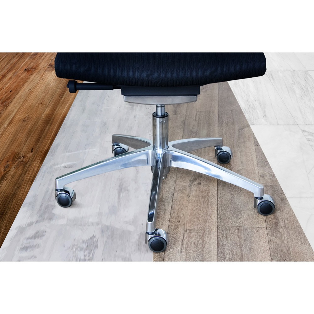 Productafbeelding nr. 2: Design wielen 5x hjh OFFICE ROLO LUX 11 mm / 50 mm bureaustoelwielen voor harde vloeren chroom, (set van 5)