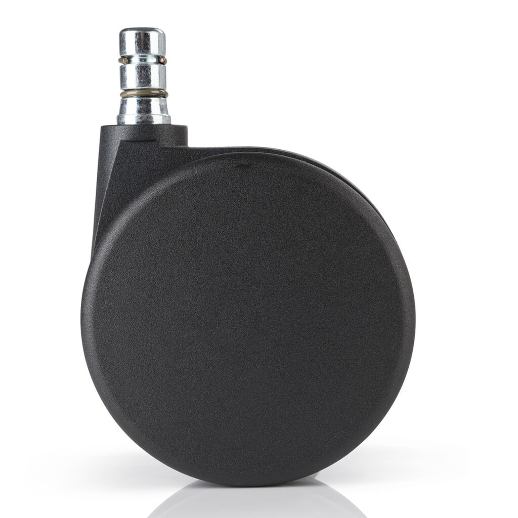 Tapijtwielen 5x hjh OFFICE ROLO No-Noise 11 mm / 75 mm bureaustoelwielen voor tapijt, (set van 5) Productafbeelding nr. 3: Tapijtwielen 5x hjh OFFICE ROLO No-Noise 11 mm / 75 mm bureaustoelwielen voor tapijt, (set van 5)