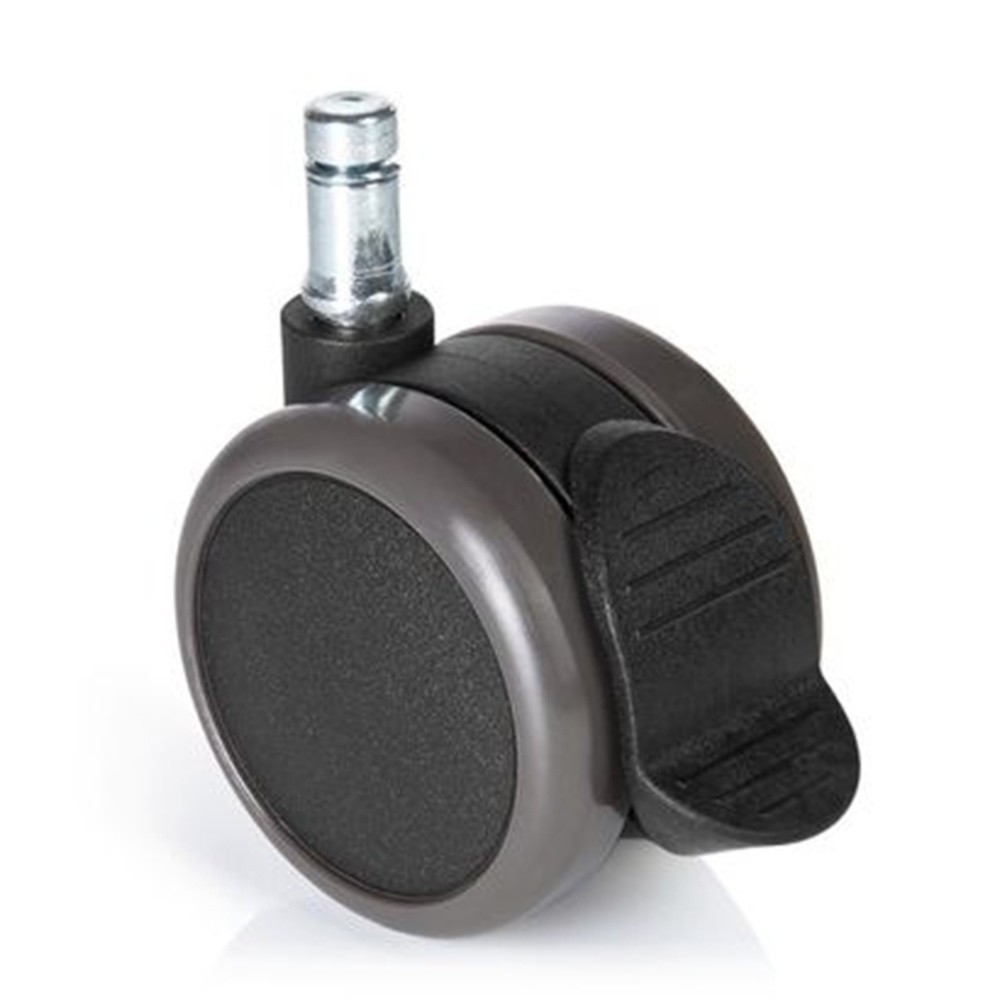 Productafbeelding nr. 1: Wielen voor harde vloeren met parkeerrem 5x hjh OFFICE ROLO STOP 11 mm / 65 mm, (set van 5)