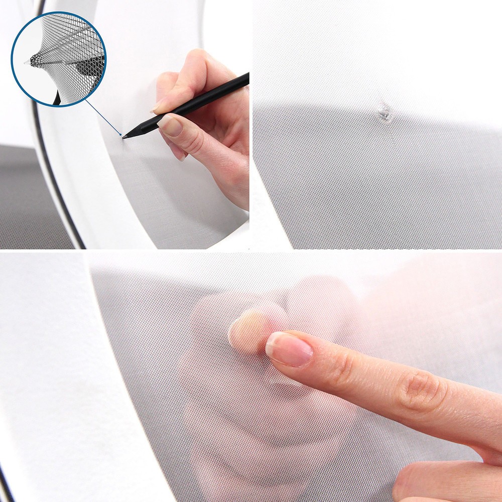 Productafbeelding nr. 5: Bureaustoel / draaistoel hjh OFFICE ASPEN WHITE PRO netstof transparant / zitting stof, grijs