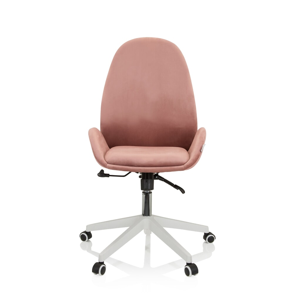 Bureaustoel / draaistoel hjh OFFICE AVEA fluweel, roze Product afbeelding: Bureaustoel / draaistoel hjh OFFICE AVEA fluweel, roze