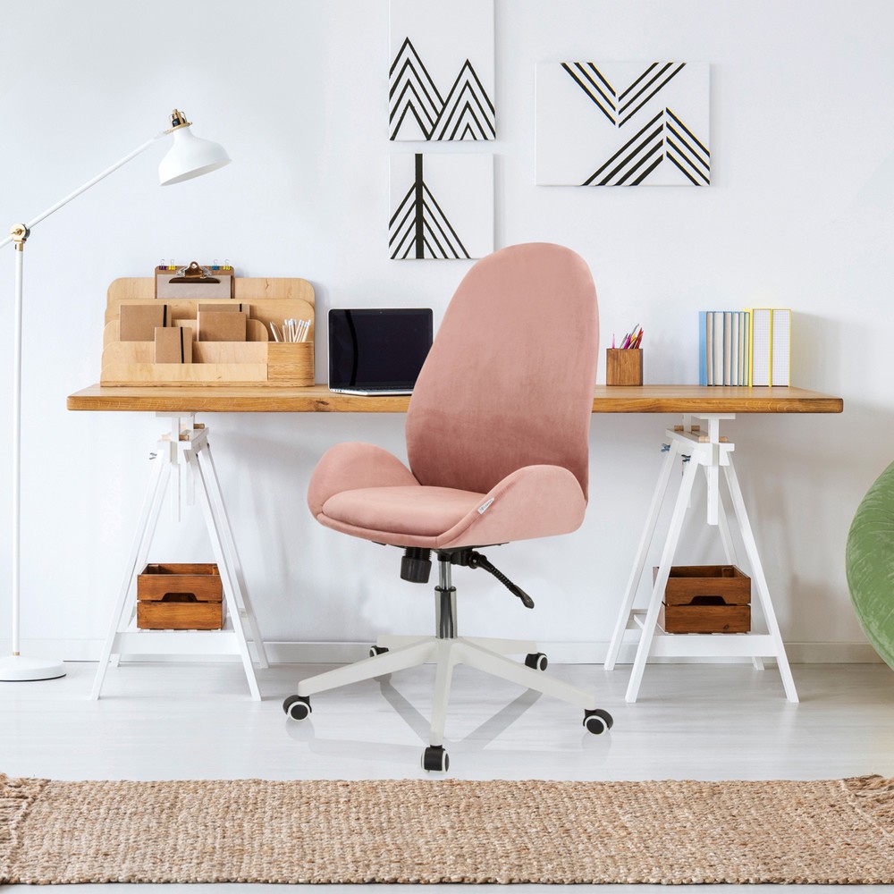 Productafbeelding nr. 4: Bureaustoel / draaistoel hjh OFFICE AVEA fluweel, roze