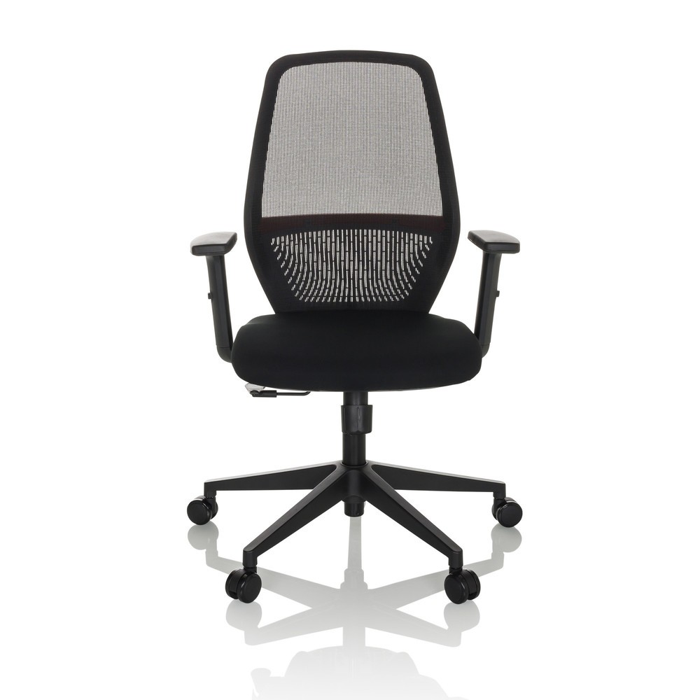 Product afbeelding: Bureaustoel / draaistoel hjh OFFICE CARLOW I netstof / stof, zwart