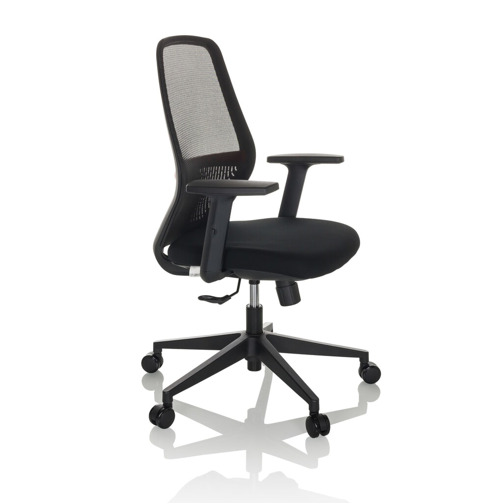 Bureaustoel / draaistoel hjh OFFICE CARLOW I netstof / stof, zwart Productafbeelding nr. 8: Bureaustoel / draaistoel hjh OFFICE CARLOW I netstof / stof, zwart